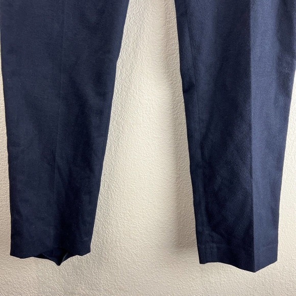 Maje Wool Pants Women 38 Dark Navy Blue Slacks Career Work Classic - Picture 5 of 15